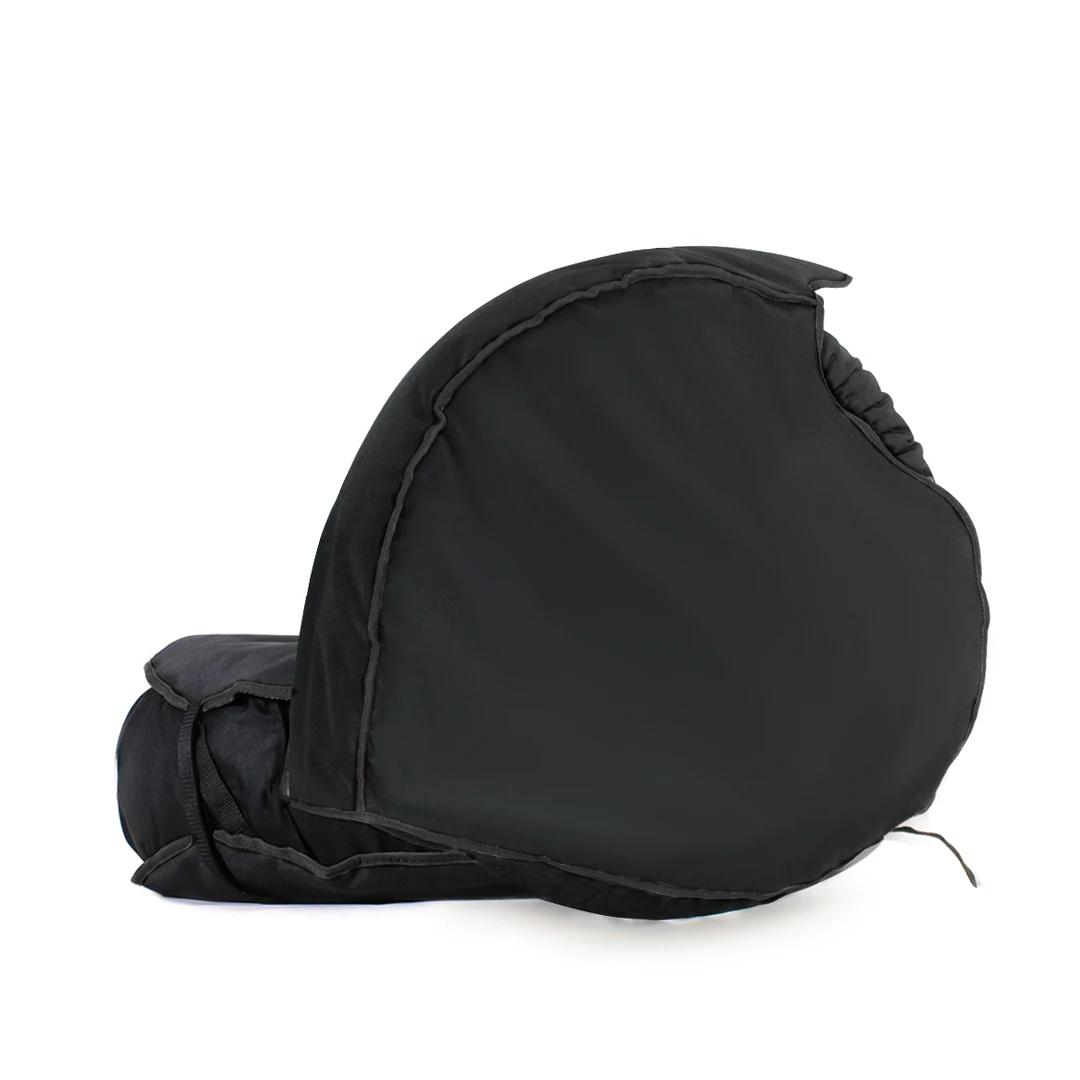 Housse d'isolation thermique épaisse pour pneus de moto, 17 pouces, Protection contre le chaud, pare-vent avec bord noir, polaire avant et arrière