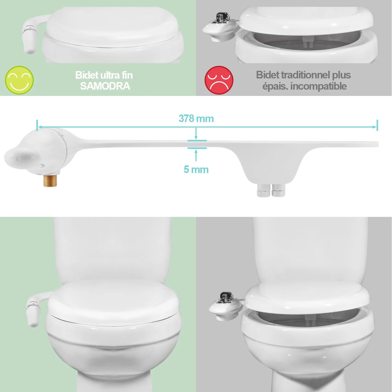 SAMODRA Bidet de toilette Ultra-mince