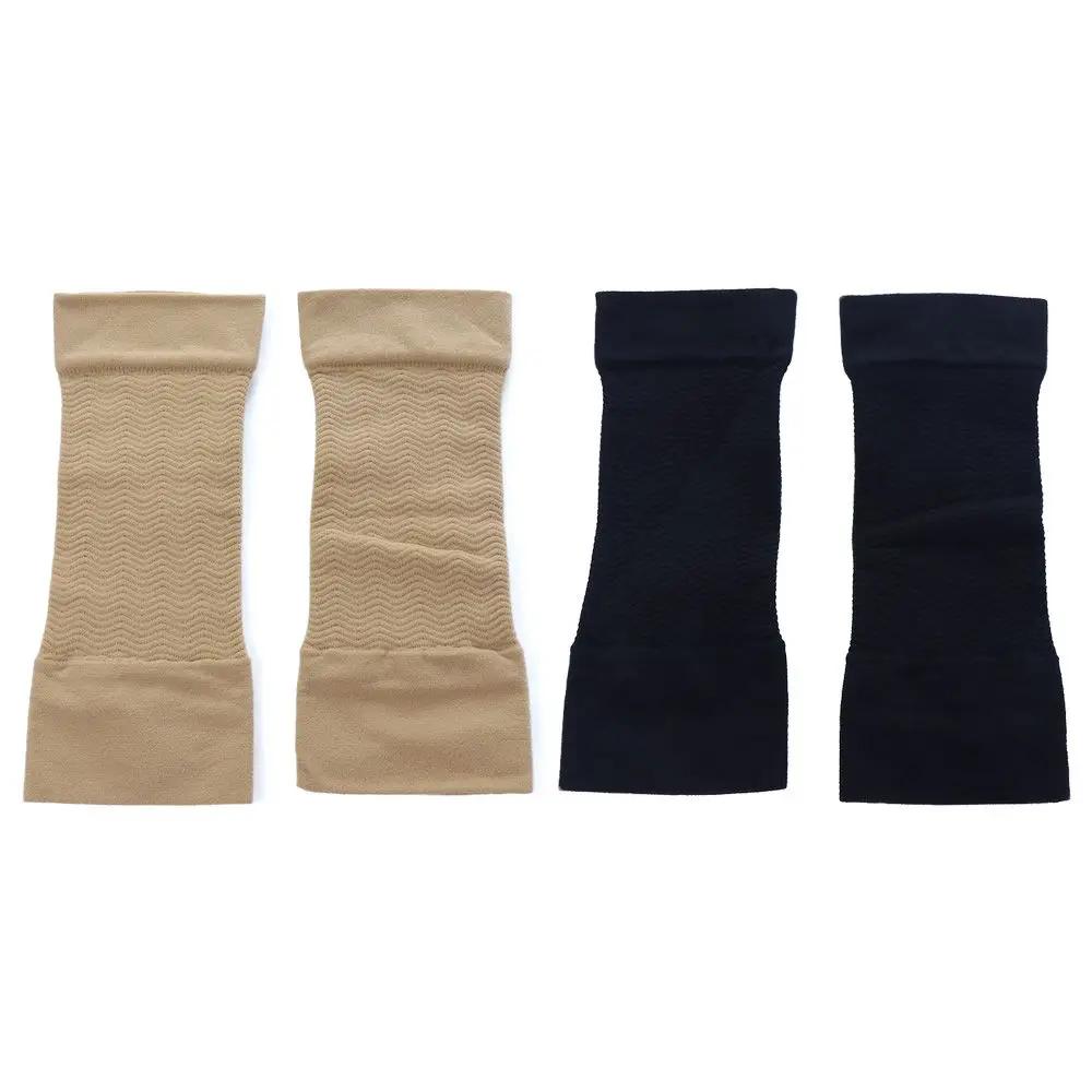 Manchons de massage élastiques de couleurs unies, enveloppes de bras amincissantes, manchons de bras de Compression, Support de chaussette de coude, améliore le manchon façonnant