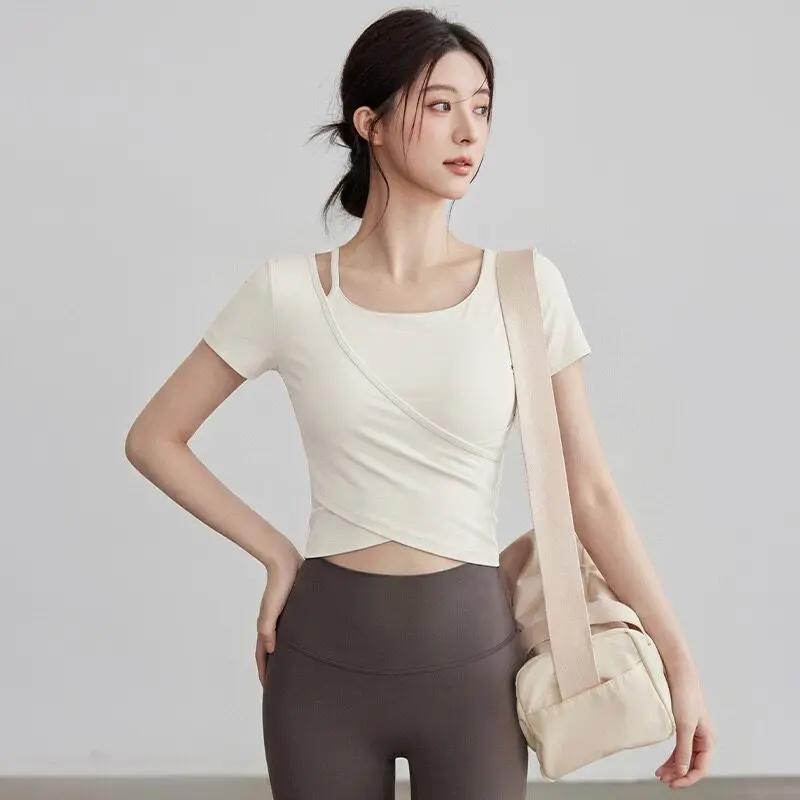 Vêtements de yoga à manches longues pour l'été