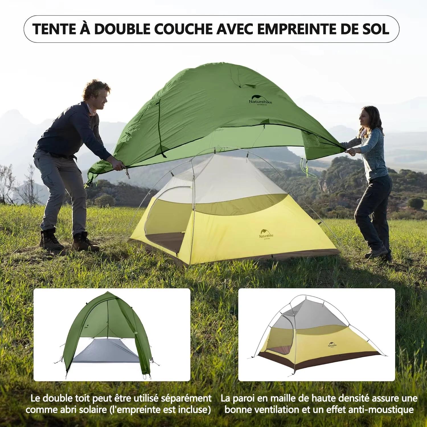 Tente ultralégère Naturehike Cloud Up 2 Pro pour 2 personnes