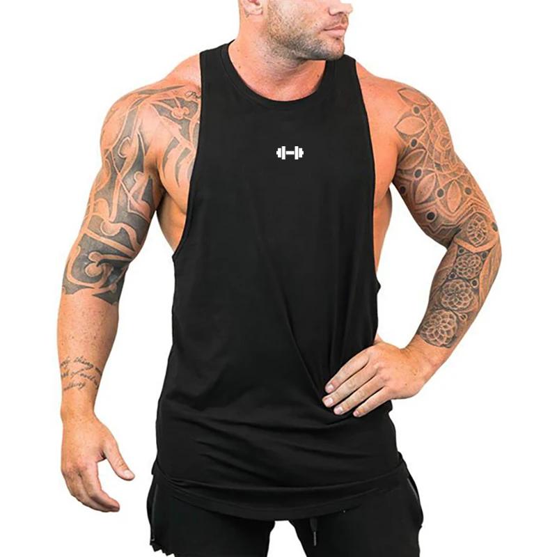 Débardeurs de sport pour hommes en coton respirant pour la gym