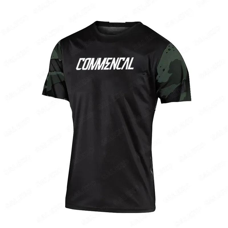 2024 hommes à manches courtes descente maillots vtt VTT chemises tout-terrain DH moto maillot été Motocross Commencal Ci