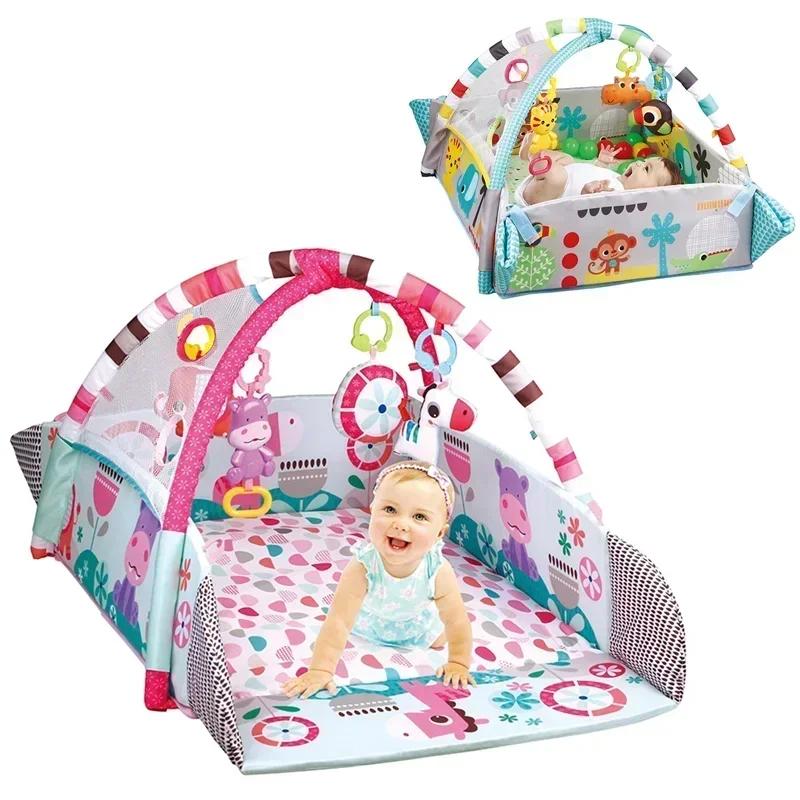 Cadre de Fitness pour bébé, couverture de jeu rampant, tapis éducatifs multifonctionnels, couverture rampante pour clôture, jouets d'éveil pour nourrissons