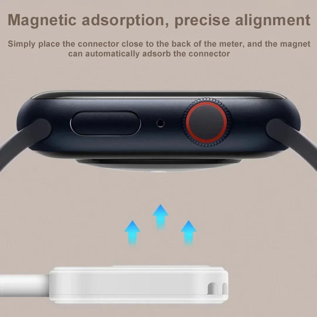 Chargeur magnétique portable sans fil rapide pour iWatch Series 9 8 7 6 5 SE, chargeur de conversion Type C pour iWatch Series 6 5 3 2 1