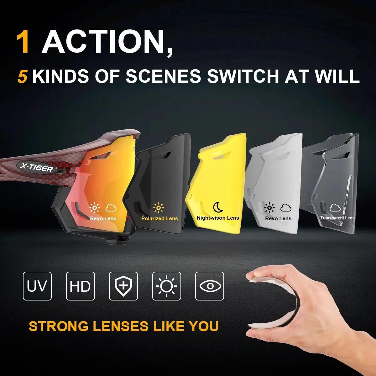 Lunettes de soleil polarisées photochromiques pour hommes
