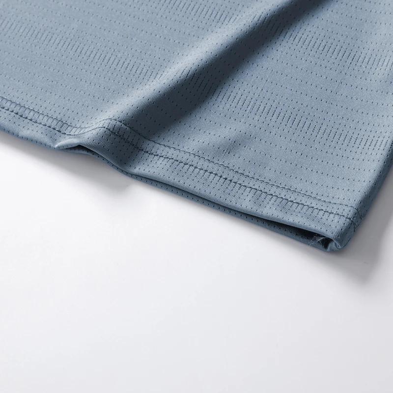 CHRLCK T-shirt de course pour hommes été - Haut en soie glacée à impression réfléchissante et séchage rapide