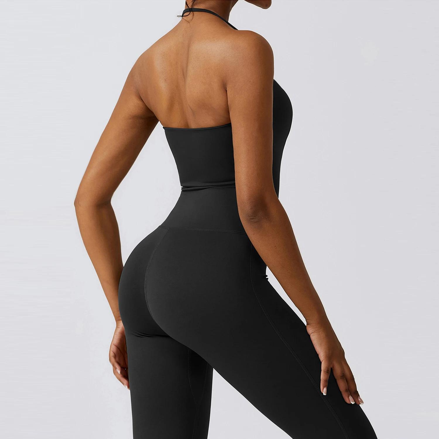 Costume Yoga une pièce sans manches femme - Ensemble gymnastique Fitness body Push up entraînement