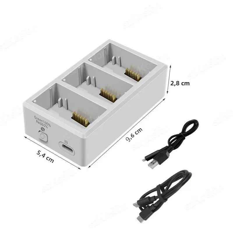 Hub de charge bidirectionnel à trois canaux pour DJI Mini 5 Pro/Mini 4