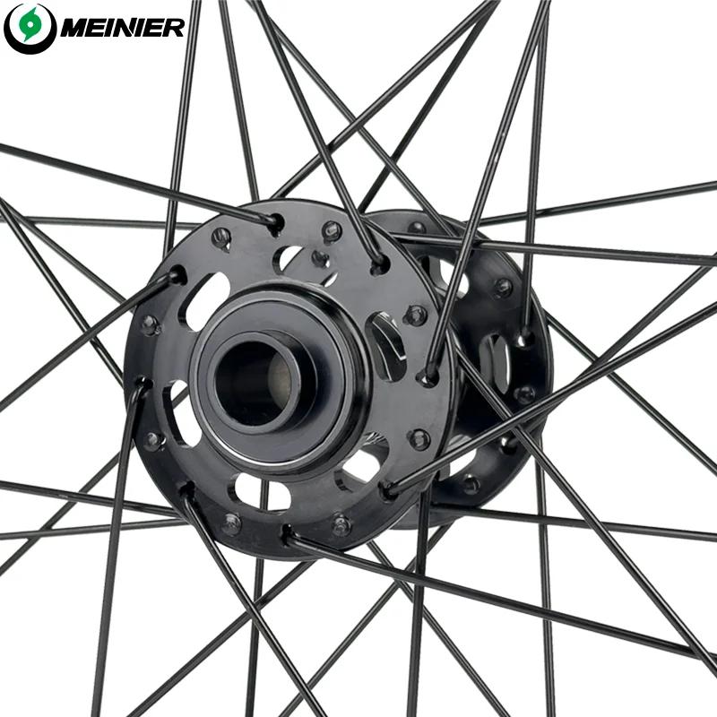 24 pouces vtt roue de vélo AM 32mm large jante moyeu 142 à axe 148mm 6 cliquets frein à disque vélo roues