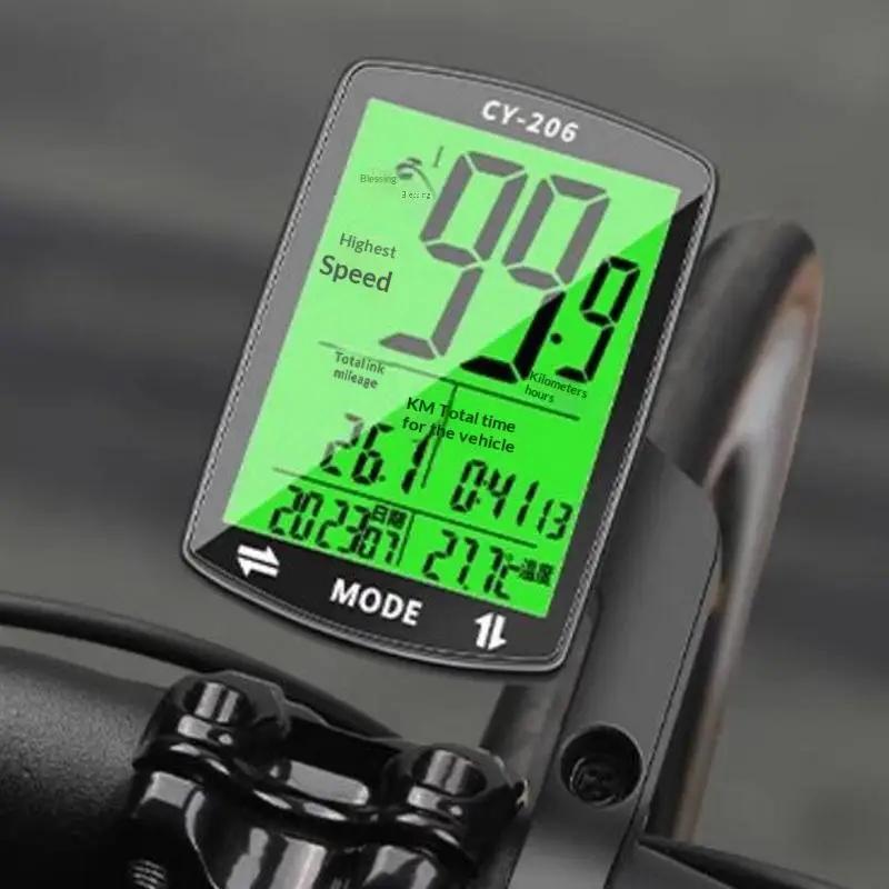 Compteur de vitesse GPS pour vélo, ordinateur de vélo, compteur de vitesse GPS étanche, odomètre de vélo 2,4 pouces