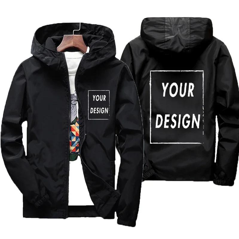 Veste d'automne avec Logo de marque personnalisé pour homme