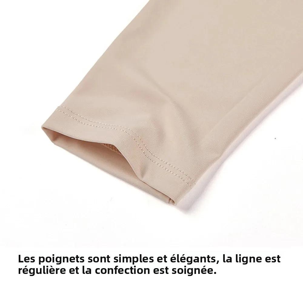 Golf femmes été à manches longues châle crème solaire bas chemise dames refroidissement glace soie