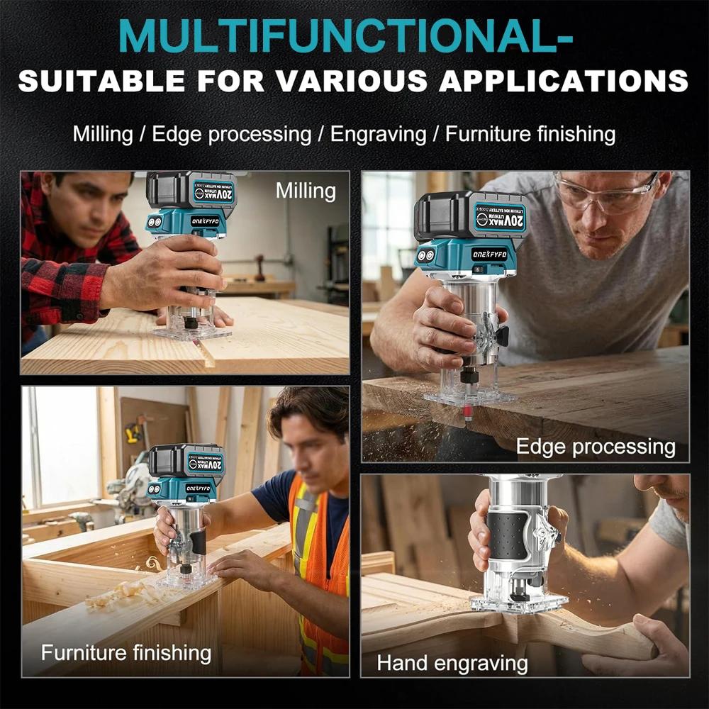 Makita-Tondeuse à main électrique sans balais à 5 vitesses