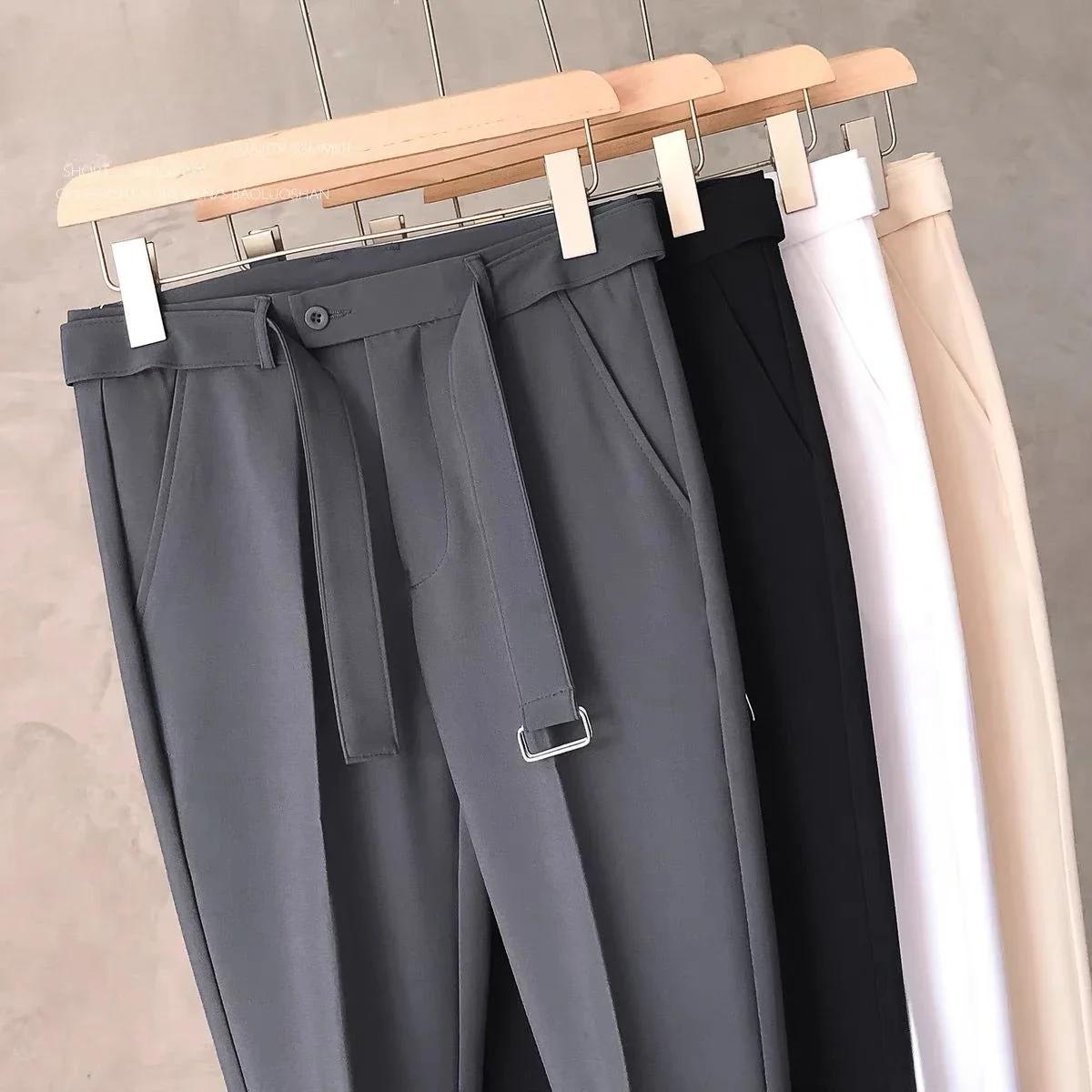 Pantalon de bureau drapé pour hommes