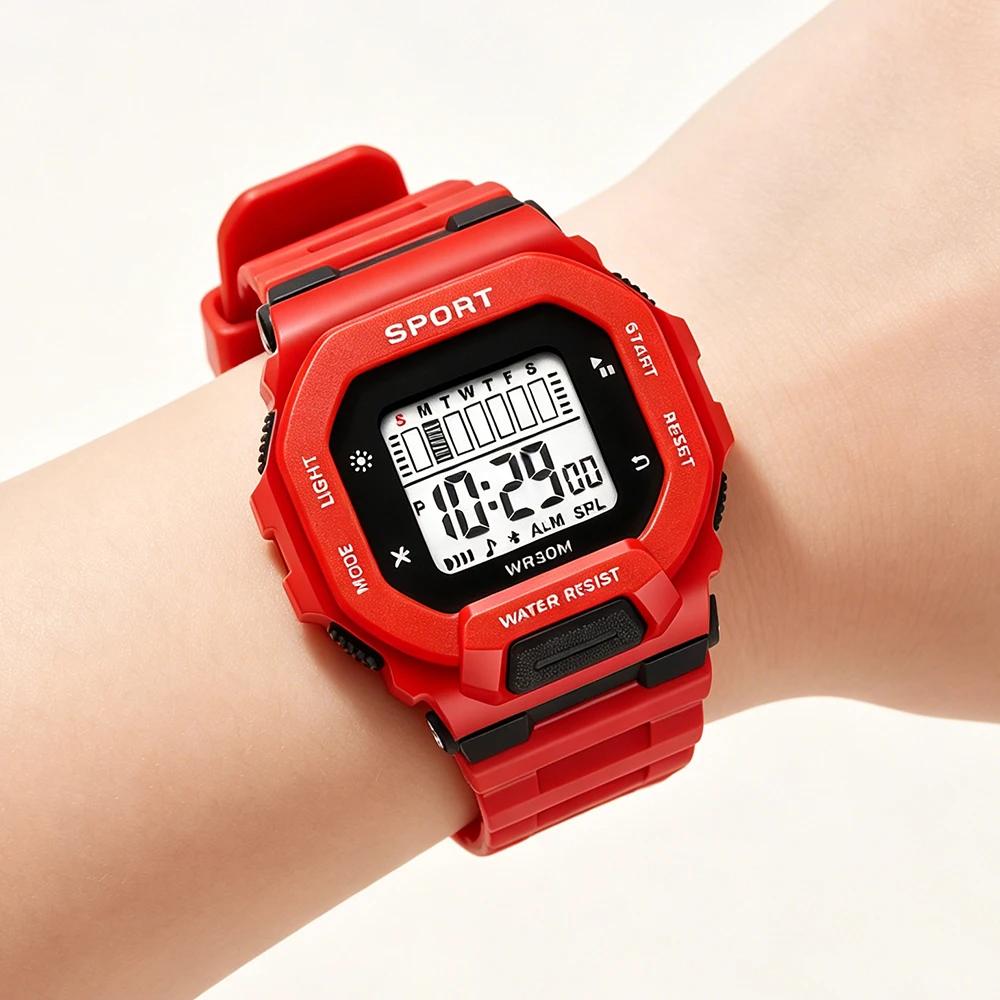 Montres de sport pour enfants, montres électroniques LED pour étudiants, montres pour femmes et hommes, cadeau pour enfants, affichage multifonctionnel de la semaine, horloge numérique
