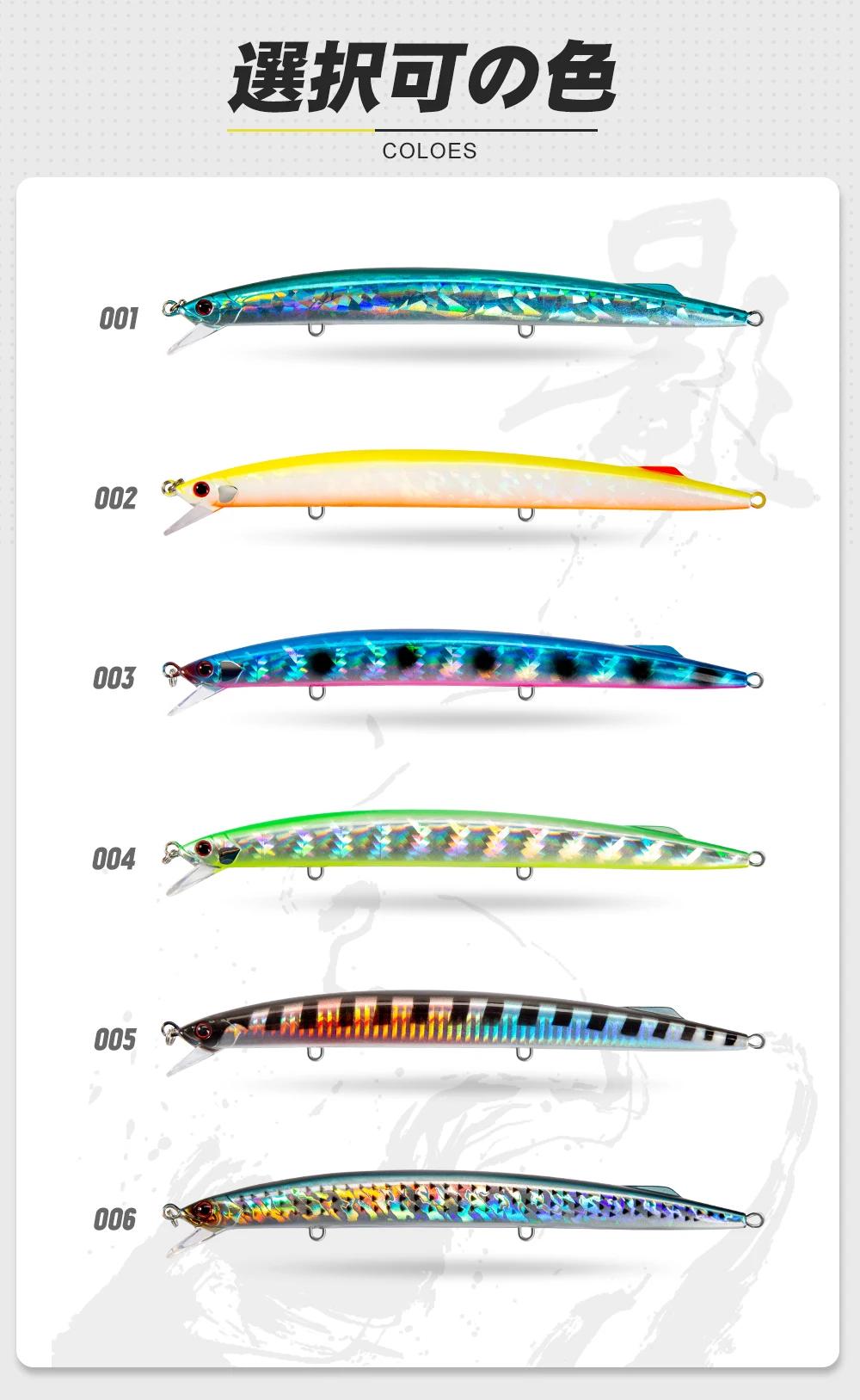 Leurre de pêche en mer D1 190mm 37.5g-38g