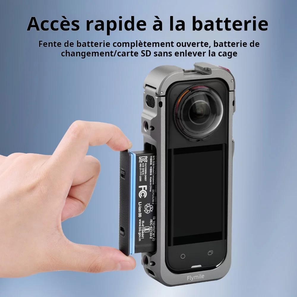 Flymile X5 Cage – Boîtier de protection métallique pour Insta360 X5