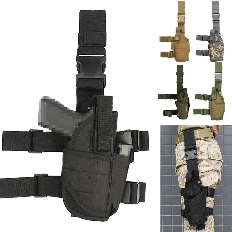 Étui tactique en cuir pour fusil court à porter à la cuisse