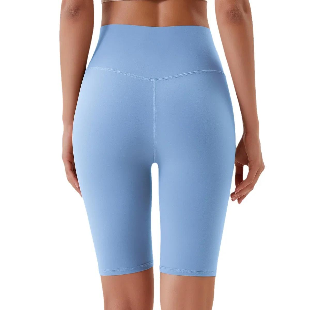 Short de yoga taille haute 2024 - Legging sans couture pour levage des fesses et cyclisme