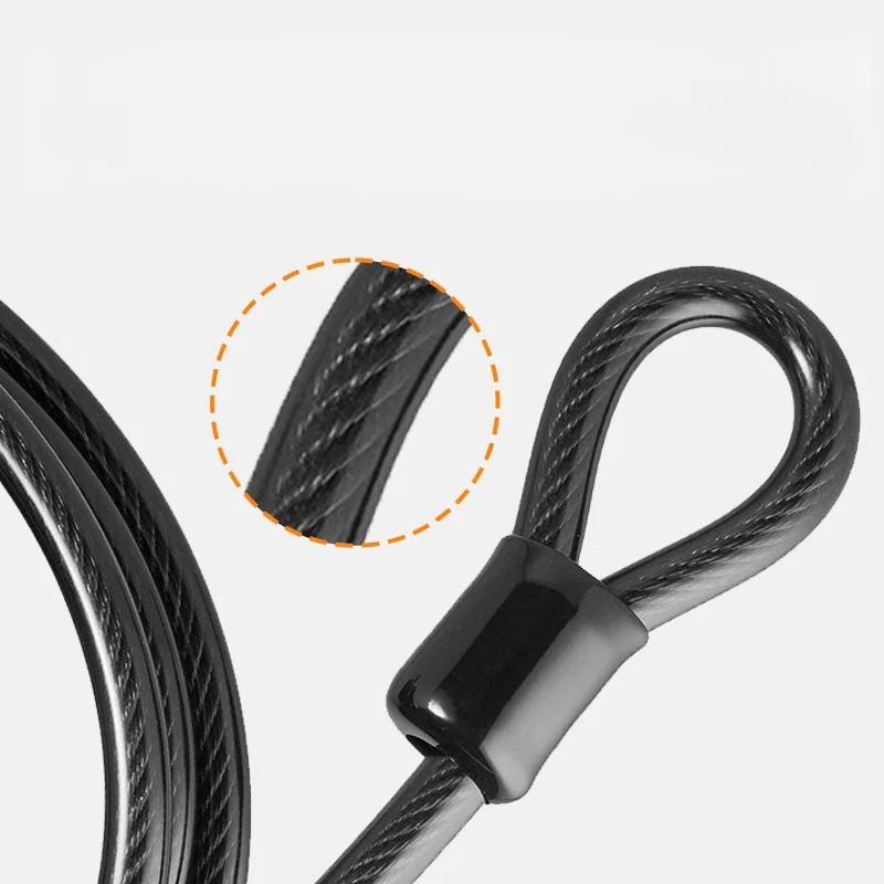 Antivol de chaîne pour vélo, 1,2 m, antivol de sécurité pour moto, vélo, etc.
