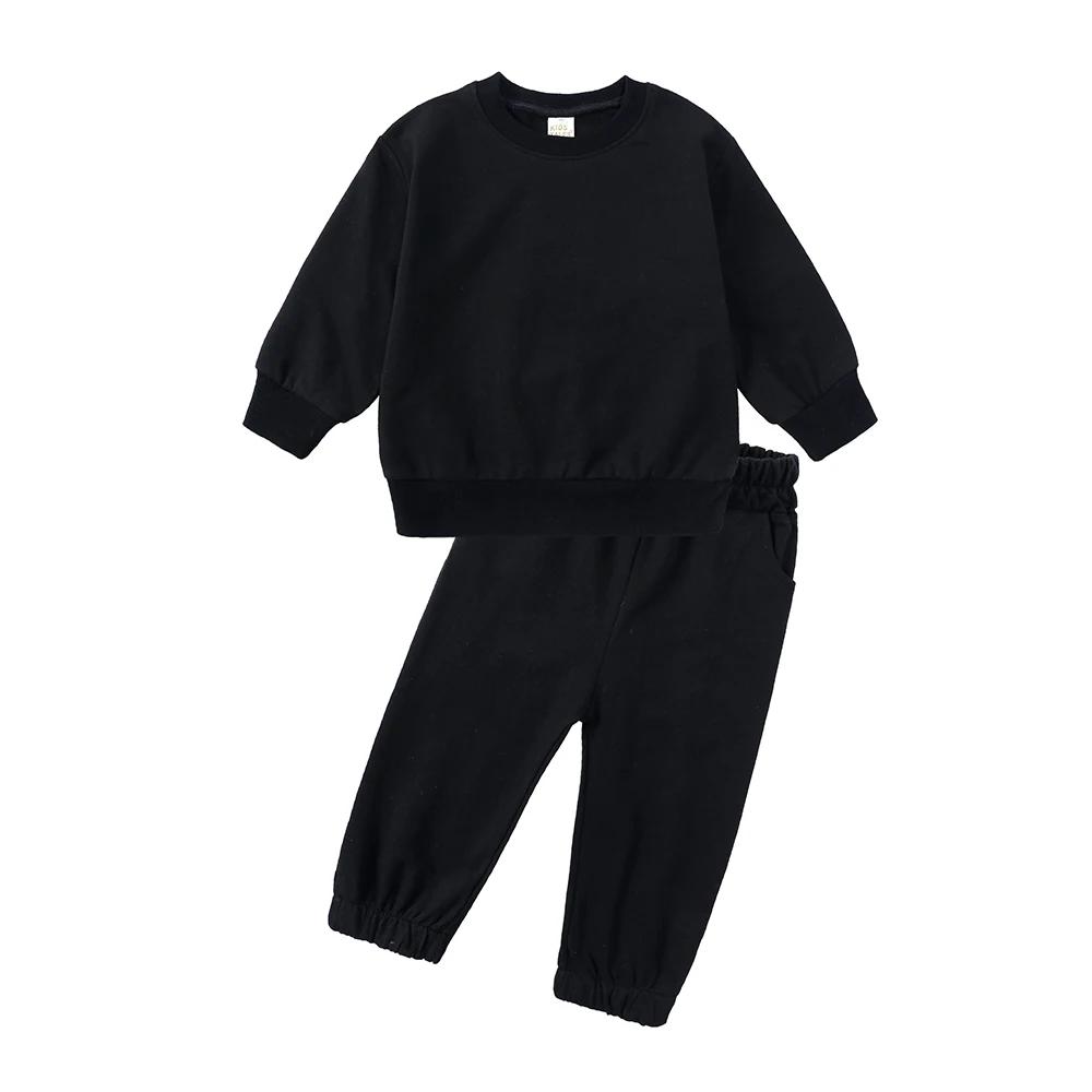 Survêtement fin pour enfants, vêtements de printemps et d'automne, sweat-shirt à manches longues + pantalon, costume pour garçons et filles, tenues de sport pour enfants en bas âge, 2026