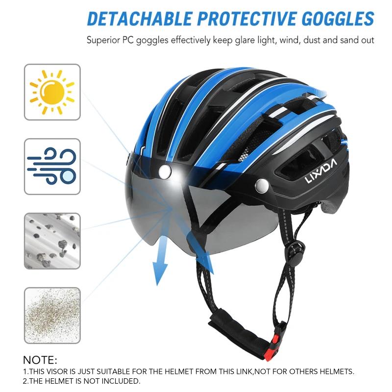Casque de vélo de montagne avec poignées de lumière arrière