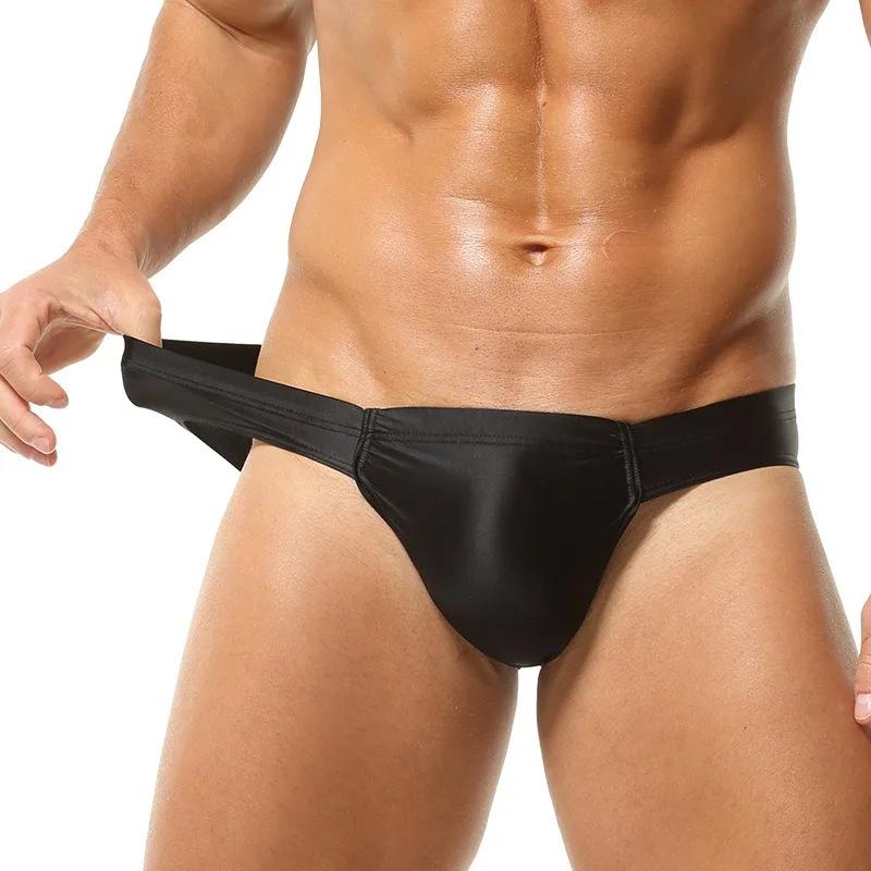 Sous-vêtements pour hommes, coupe en U, sexy, moulants, respirants, slips de sport, taille basse, haute élasticité, slips triangulaires ajustés