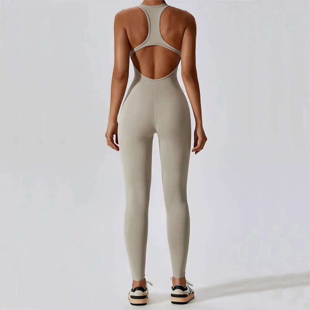 Combinaison de Yoga, salopette de sport, Fitness, ensemble de vêtements de gymnastique, vêtements d'entraînement Pilates pour femmes, tenue push-up, vêtements de sport
