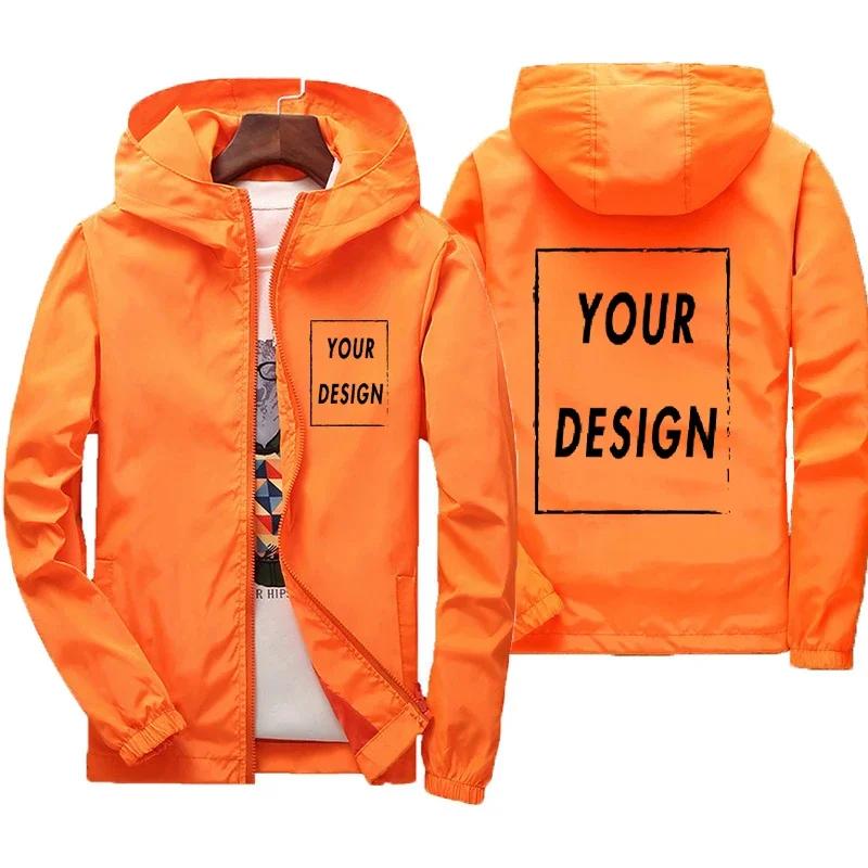 Veste d'automne avec Logo de marque personnalisé pour homme