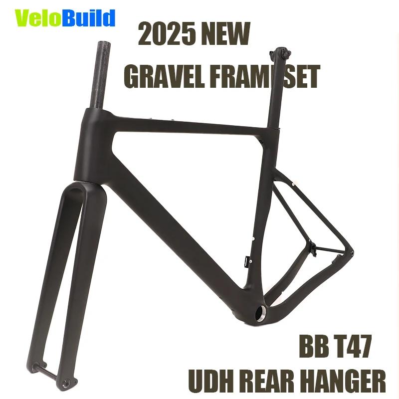 VeloBuild route fibre de carbone gravier vélo cadres support inférieur T47 nouveau cintre arrière UDH