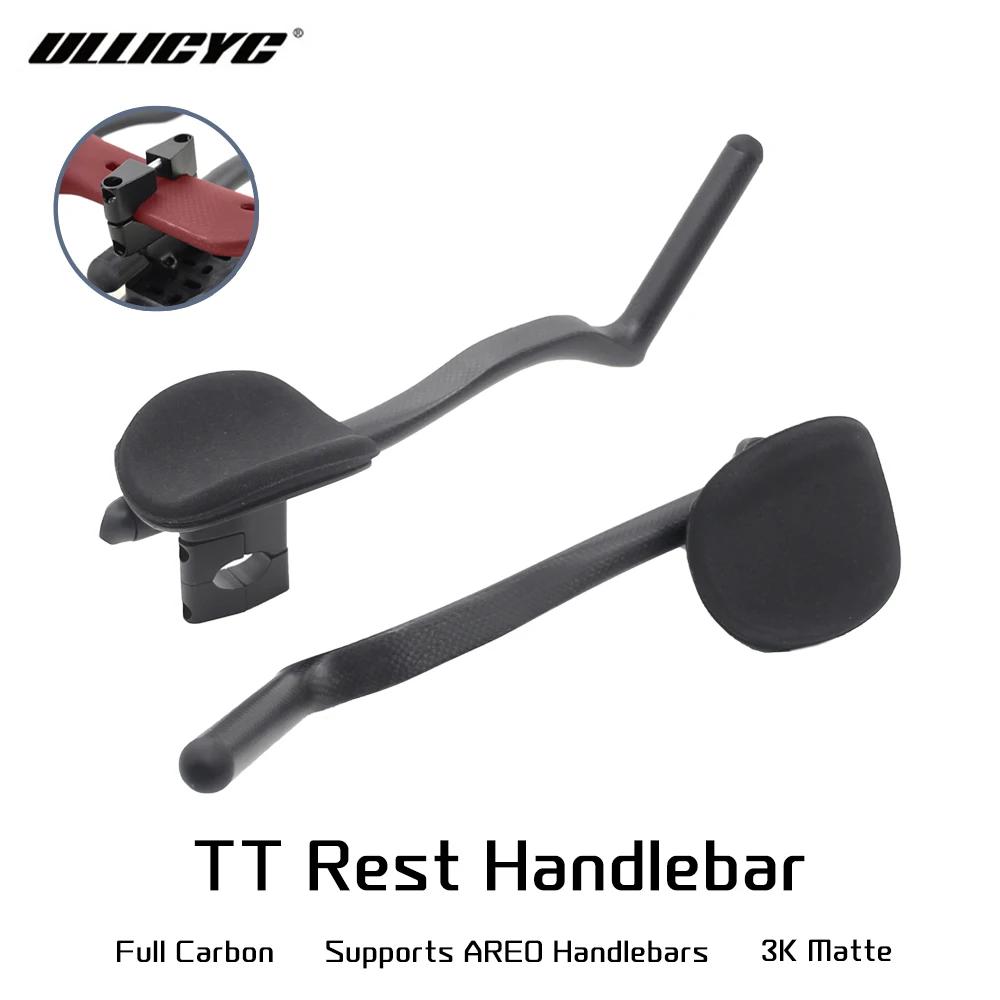 Corde LICYC-Guidon de vélo de route TriDuvet contre la montre, assistance de vélo entièrement en carbone 3K, rallonge de guidon aérodynamique avec clip, 35 °, 55 °
