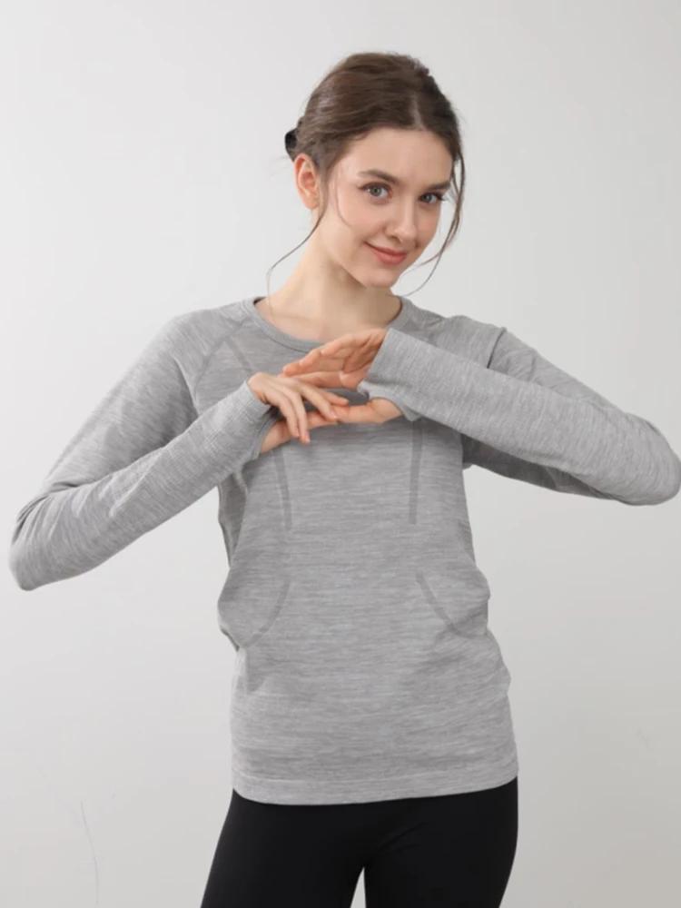 Chemise de Yoga sans couture pour femmes