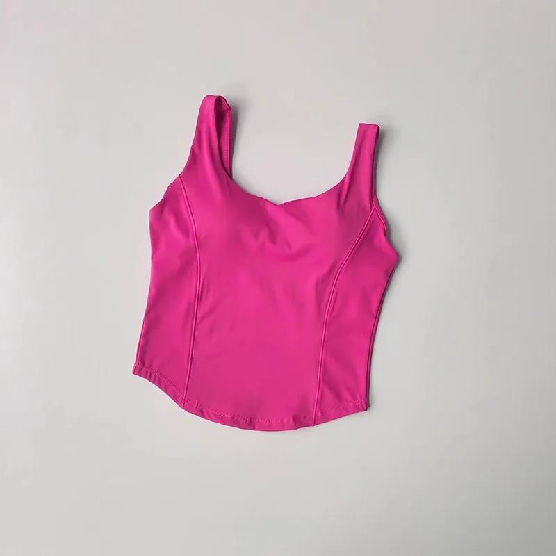 Soutien-gorge sport bustier tubulaire sans manches femme - Haut court streetwear sans couture 2024