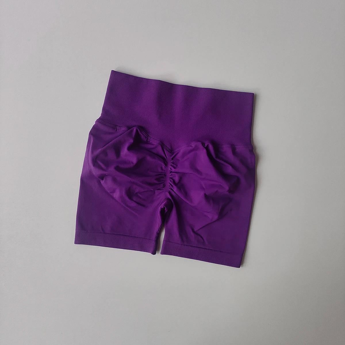 Short de yoga taille haute femme respirant - Fitness