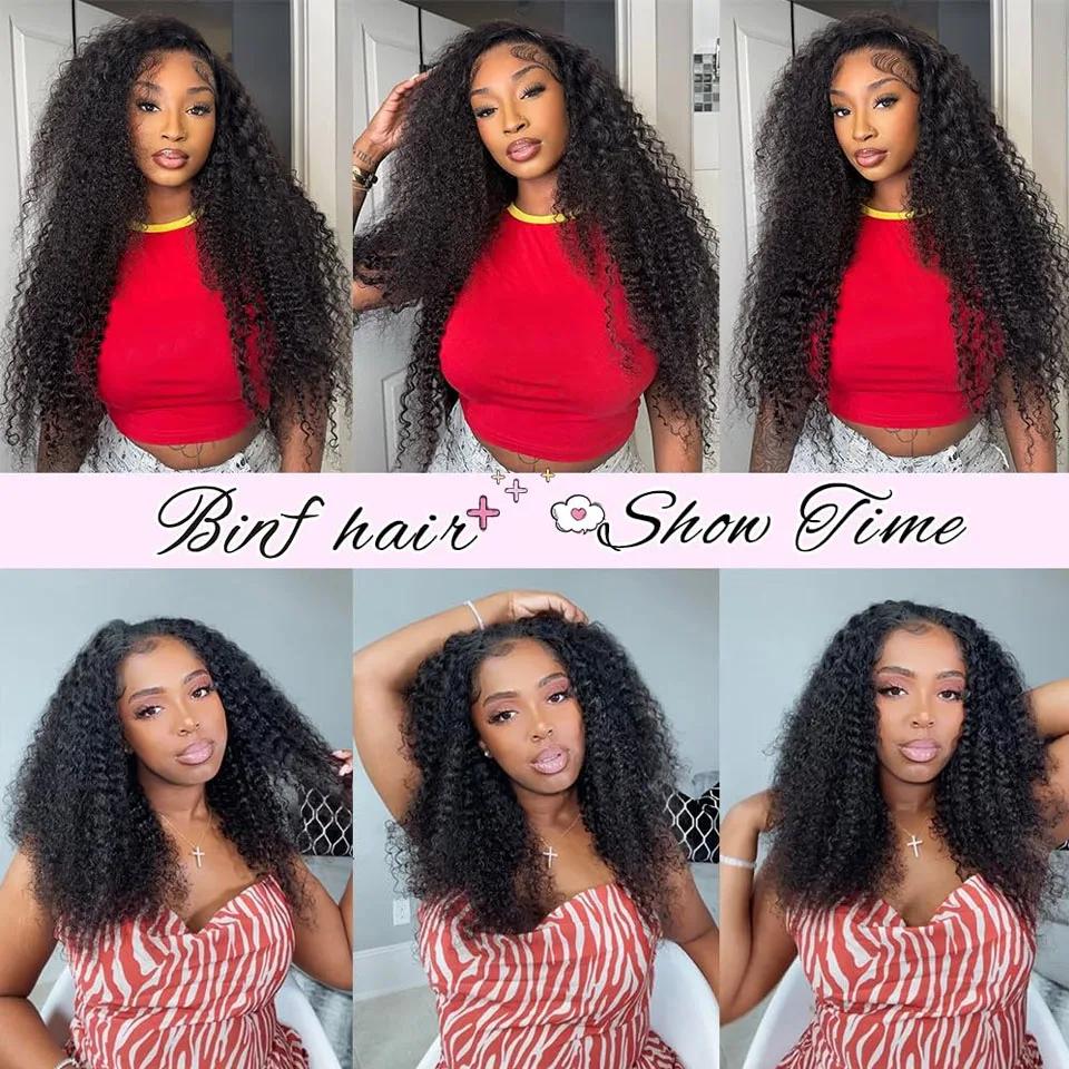 28 30 pouces Afro crépus bouclés cheveux humains Bundle Deal brésilien