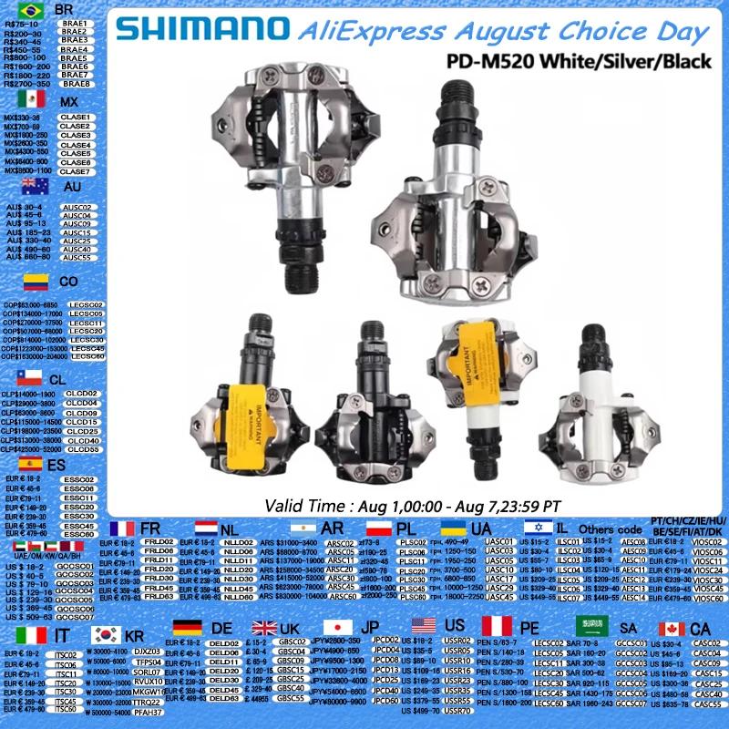 Shimano Deore M6000 M520 pédale PD-M520