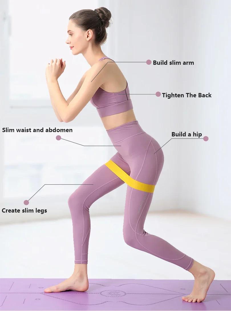 Gym avec bandes élastiques équipement d'entraînement de Fitness bande de résistance de Yoga exercice de recherche musculation Pilates Sport à la maison Sports