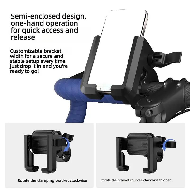 Support de téléphone pour vélo, design convivial pour trottinettes électriques, VTT, motos tout-terrain et caméras de moto