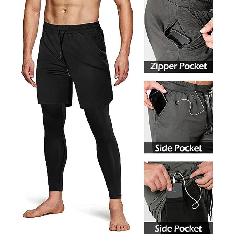 Pantalons de Sport pour hommes 2 en 1