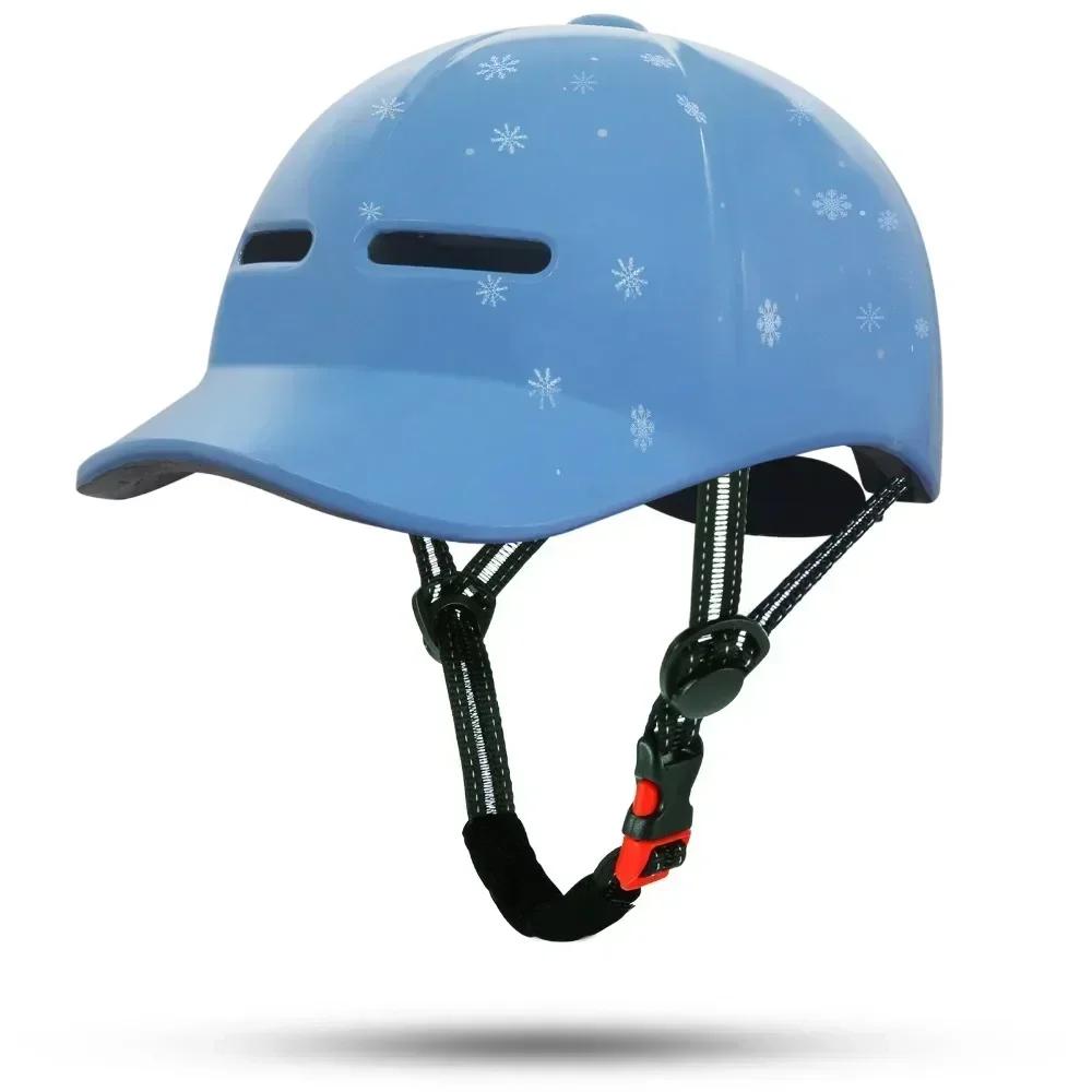 Casque de cyclisme urbain hybride – Conception à visière étendue pour la sécurité des vélos électriques et des cyclomoteurs et des scooters