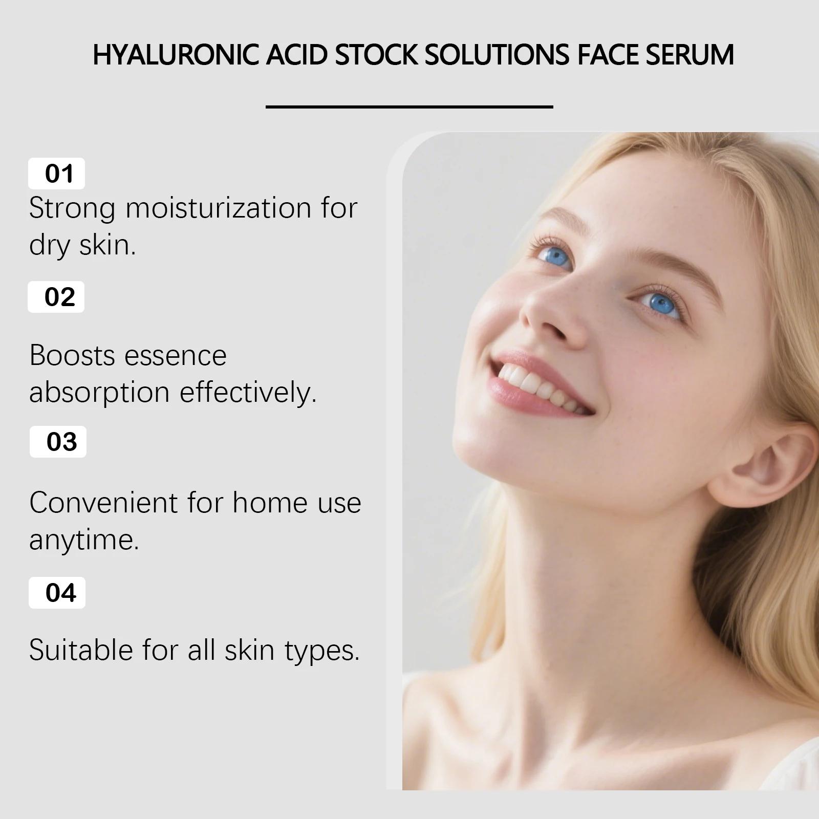 Sérum Visage à l'Acide Hyaluronique avec Rouleau Microneedle – Hydratant