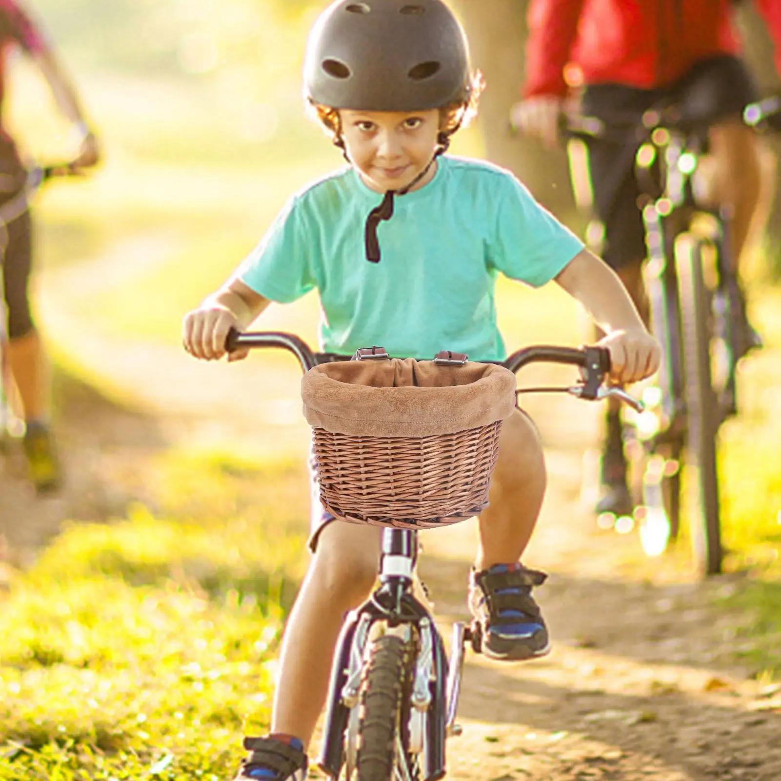 Panier de vélo pour enfant en osier en forme