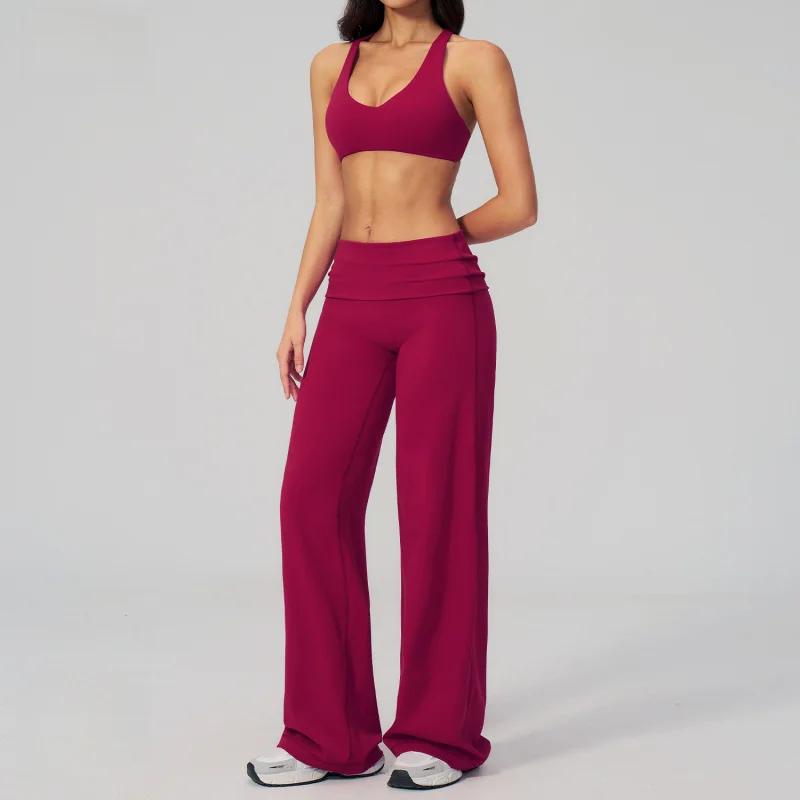 Ensemble de survêtement pour femme, mode estivale décontractée, dos élégant, ensemble 2 pièces sexy, tenue de sport pour femme, gym et fitness