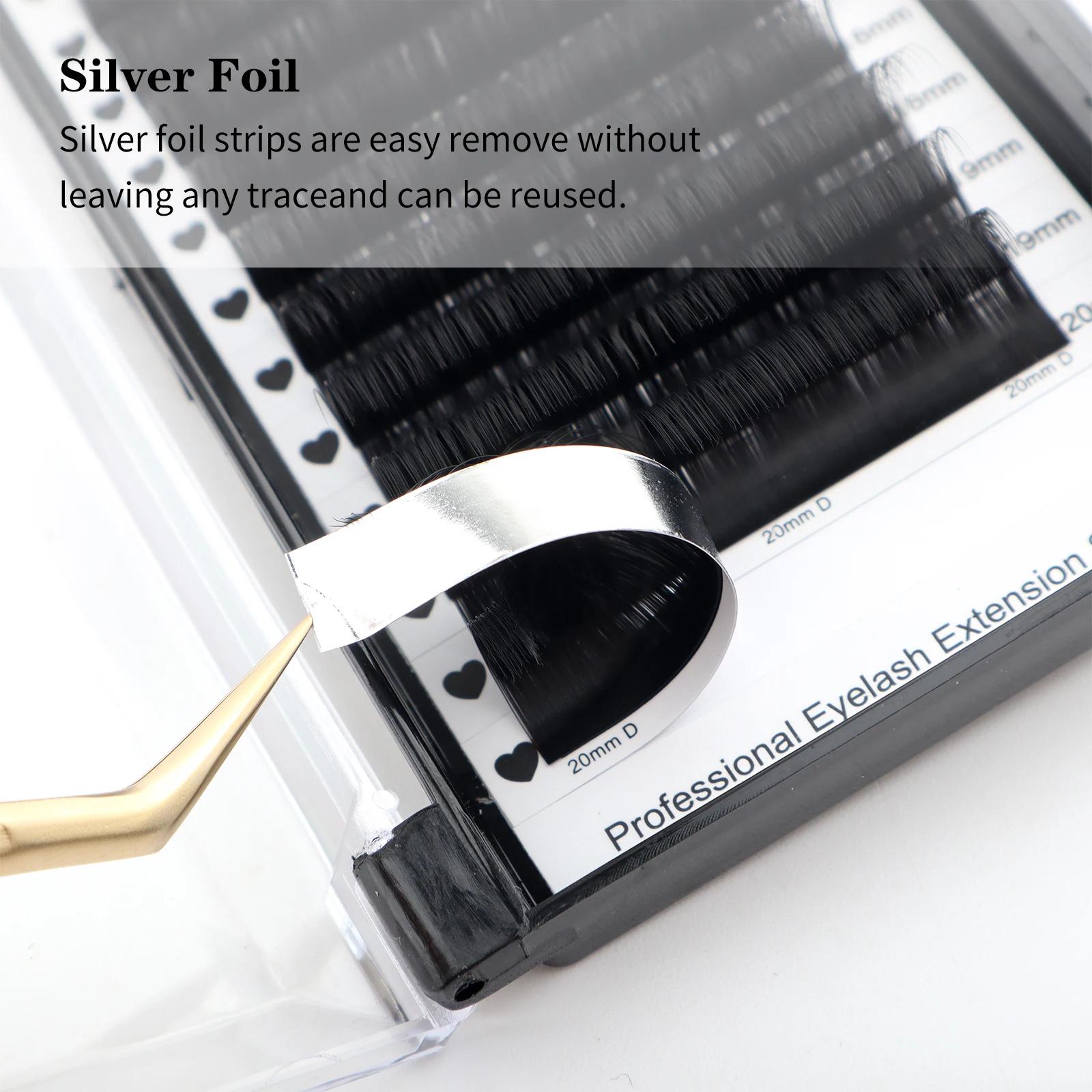 1 pc 0.03-0.20mm C/CC/D/DD Curl Extension de cils matériau mince et doux Volume