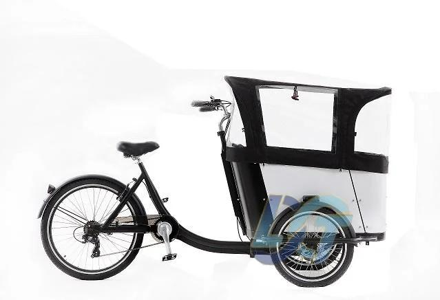 Vélo cargo électrique, vélo cargo utilisé pour la famille