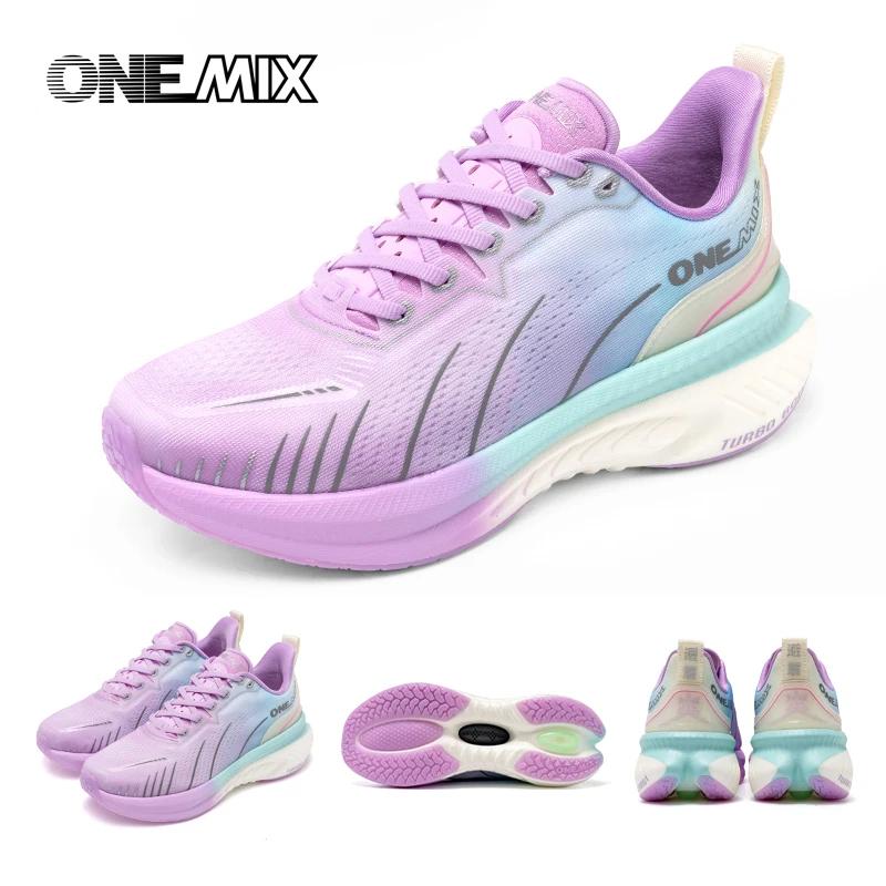 Chaussures de course rembourrées ONEMIX pour femmes - Antidérapantes automne hiver