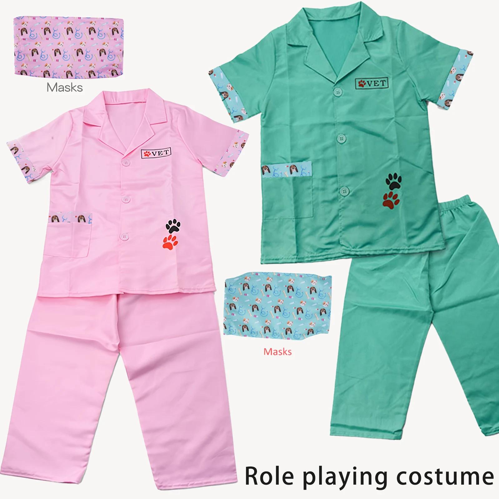Vêtements vétérinaires pour enfants, Costumes de spectacle de jeu de rôle professionnels de la maternelle, Costumes de spectacle de jeu à domicile