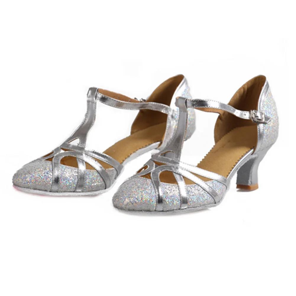 USHINE chaussures de danse de salon femmes paillettes