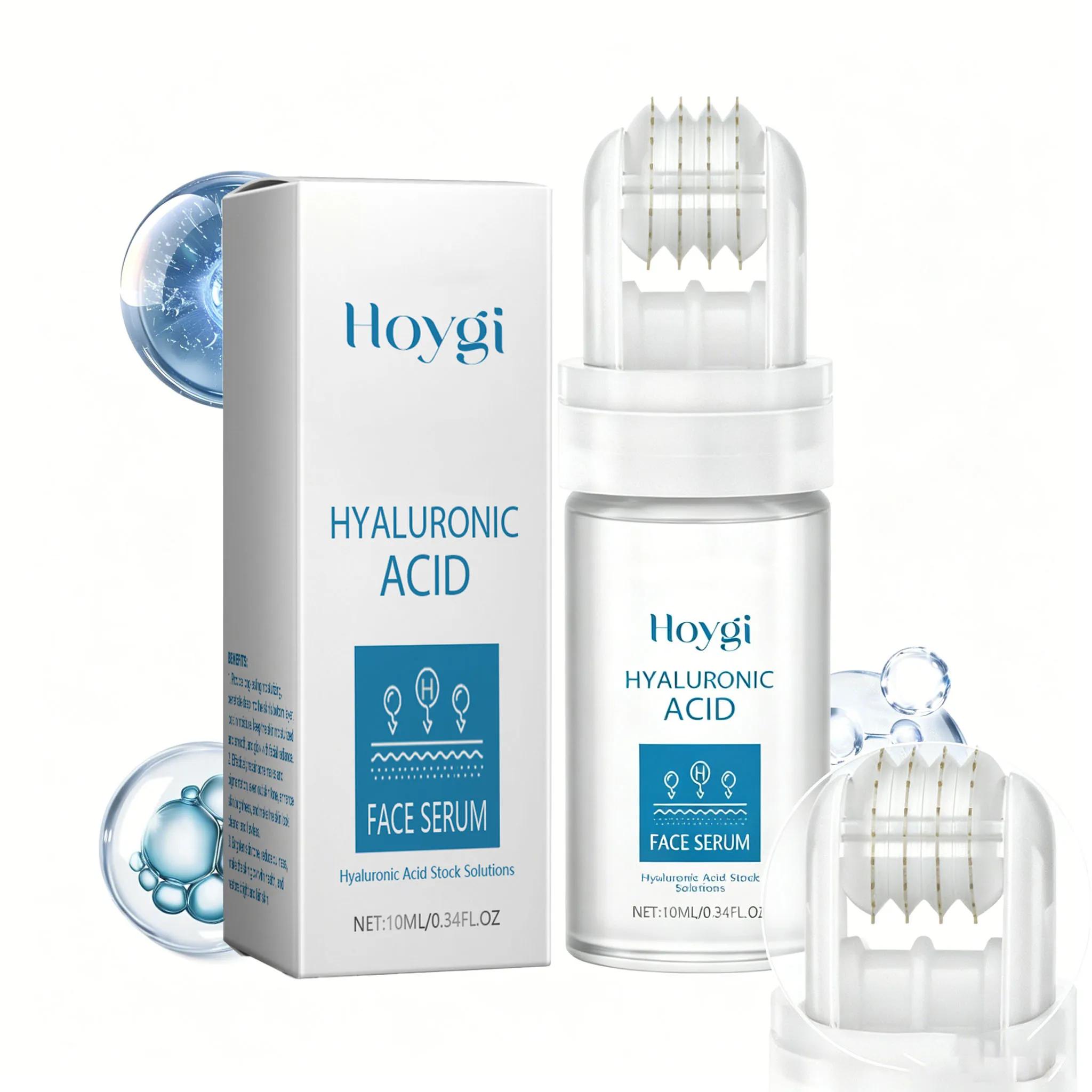 Sérum Visage à l'Acide Hyaluronique 10ML avec Applicateur à Billes – Hydratation Profonde